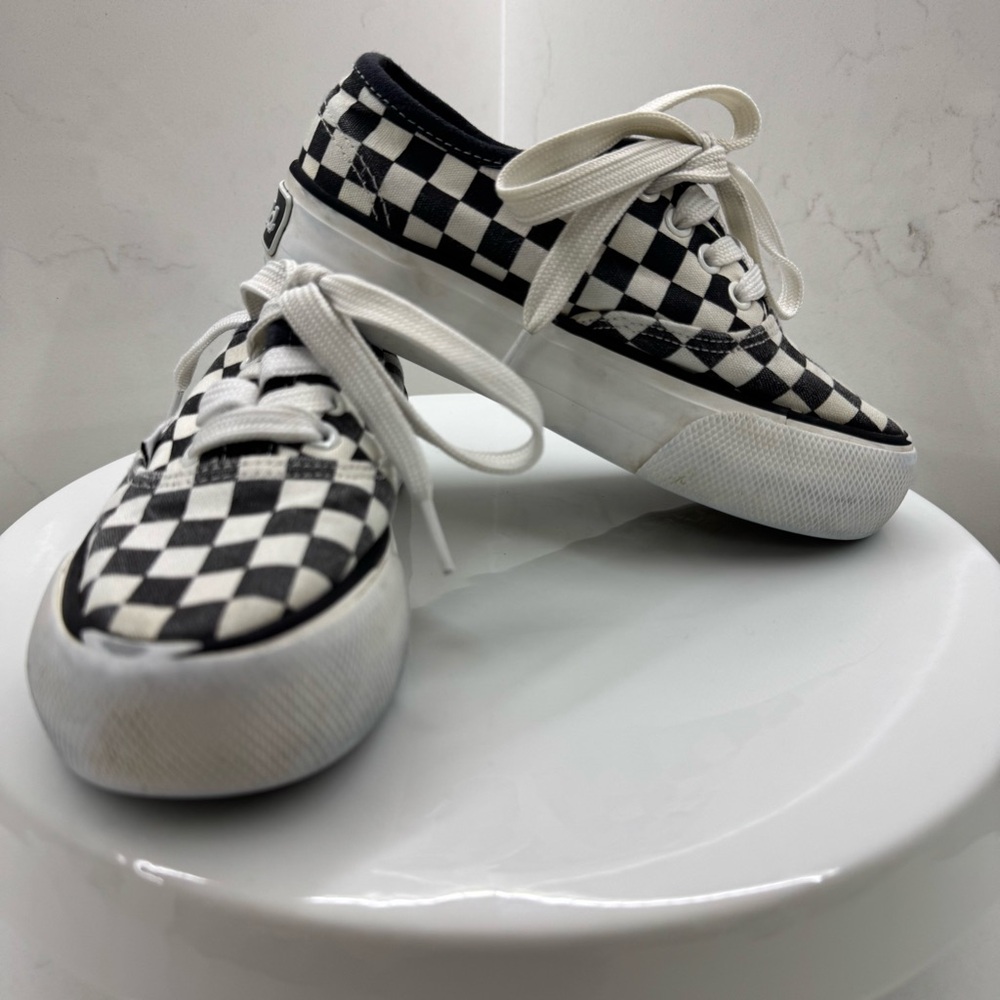 Mudd Kids Checkered Poppy Sneakers - Black and White Size 10